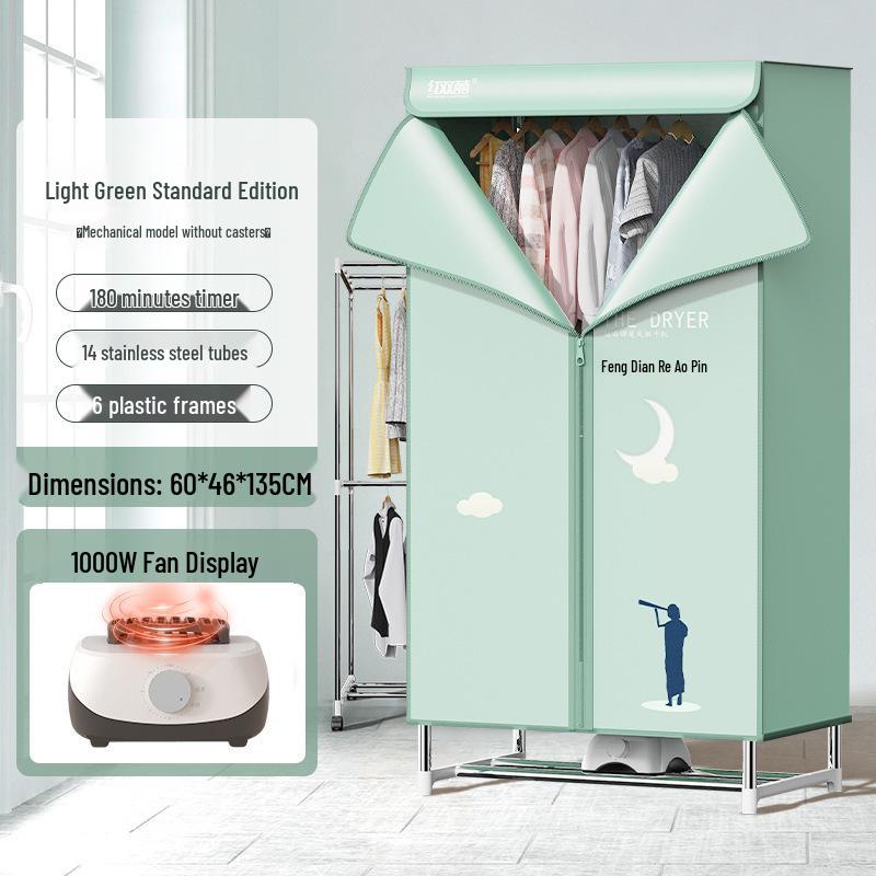 Compact Red Double Happiness Foldable Clothes Dryer - Quick Dry Household Air Dryer