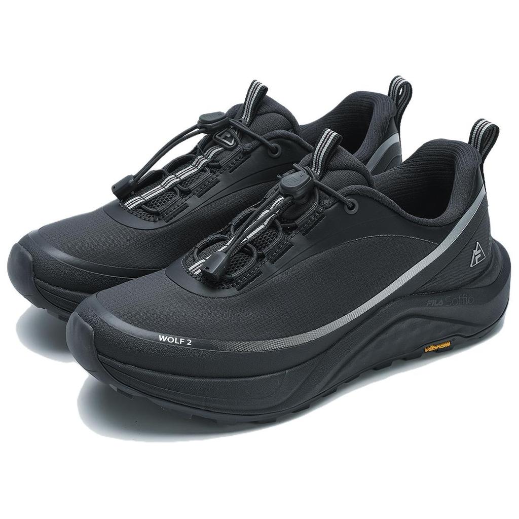 Fila Wolf 2+ Snow Wolf Comfortable Fabric Low-Top Trail Running Shoes Women Sneaker Gray A12W511225FAP