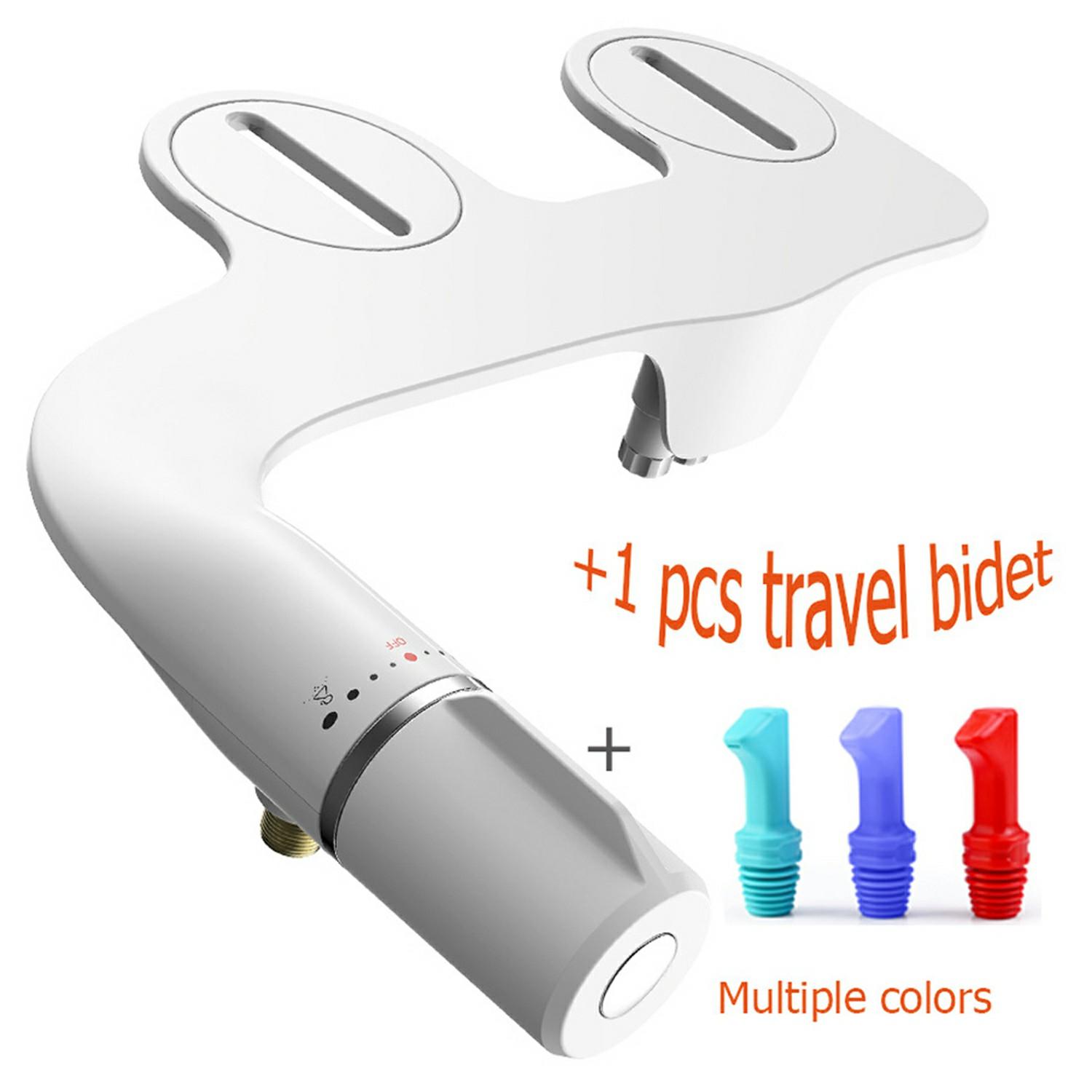 

Bidet Attachment Non-Electric Dual Nozzle Adjustable Water Pressure Self Cleaning Device for Women Europe 3/8 Interface