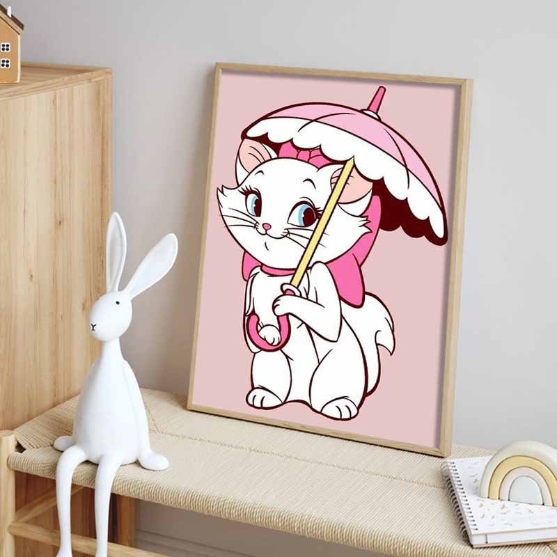 Disney Diamond Painting The Adventures of Marie The Cat Wall Decoration Full Diamond Cross Stitch DIY Gift Home Decoration