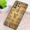 Ancient Egyptian Hieroglyphic Phone Case for Samsung Galaxy note 10 pro S26 Ultra S23 S24 FE S25 S21 S22 PLUS shockproof Cove