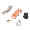 23PCS Set Plasma Cutter Consumables Plasma Cutting Nozzle Electrode Shield Cup and Ring
