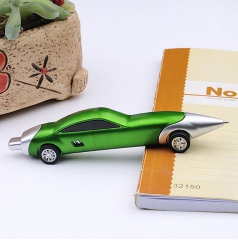 

1 шт., шариковая ручка в форме автомобиля, детские подарки, шариковая ручка, креативные офисные аксессуары, материал 1-pcs зелёный