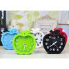 Creative children's alarm clock Candy color apple clock Children's bedside clock Mute alarm clock