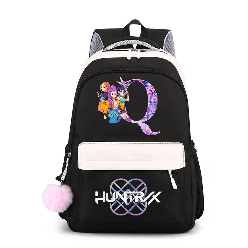 Large Capacity Schoolbag with Shoulder Strap; Student Three-piece Pencil Case Set