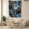 Dark Monster Cartoon Carnival Pattern Home Decor Tapestry, Wall Hanging, Decorative RV Wall Cloth.NGT0928047