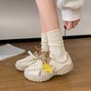 Dexun Shoes Women'S Spring New Pair Of Shoelaces Versatile Flat Bottom Height Increase Casual Sports Shoes Forrest Gump Shoes Women'S Tide