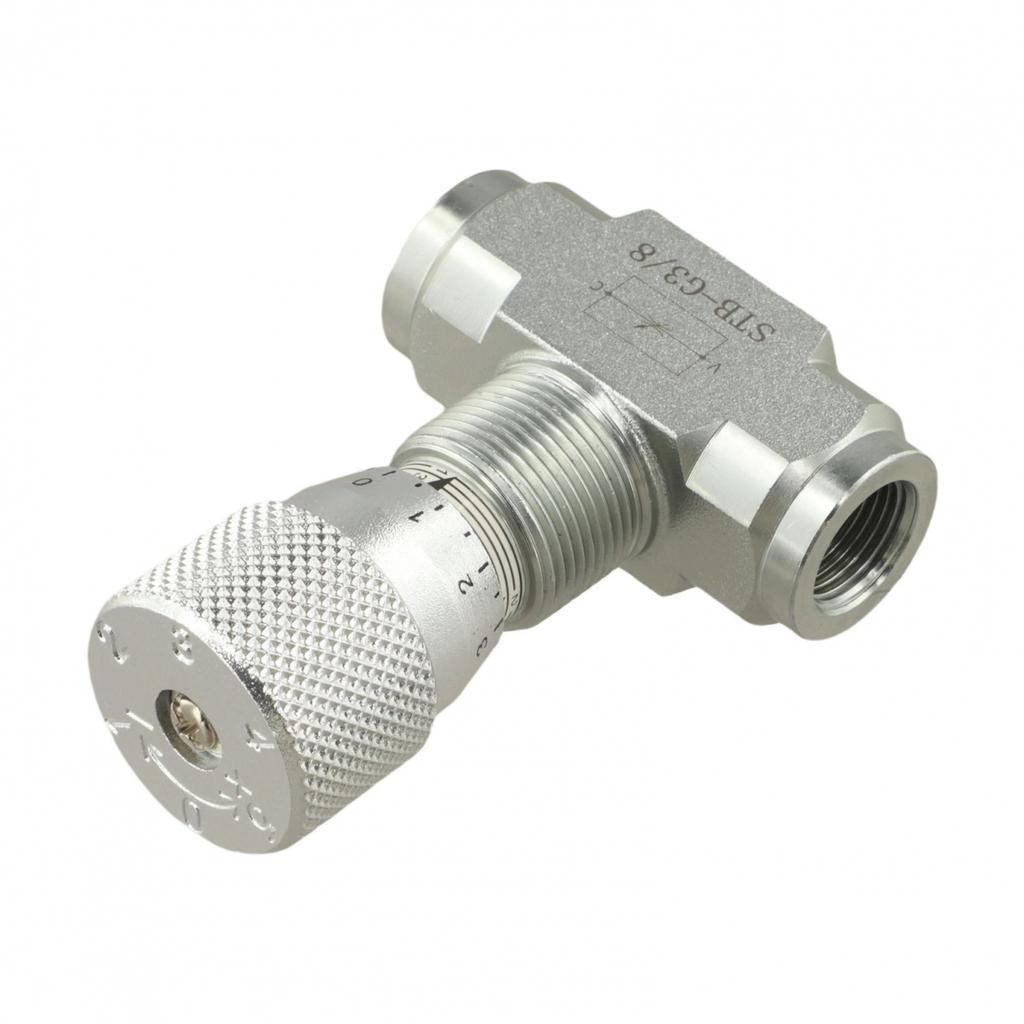 Calibrated Knob And Shaft Hydraulic Flow Control Valve Two-Way Valve