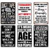 Funny Sarcastic Vintage Metal Posters Tin Signs Decor Retro Plaque Metal Plate Home Wall Art Decor for Bar