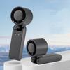High Speed Handheld Ice Pack Air Cooling Mini Fan Outdoor Camping Portable Foldable Small Neck Fan with LED Digital Display