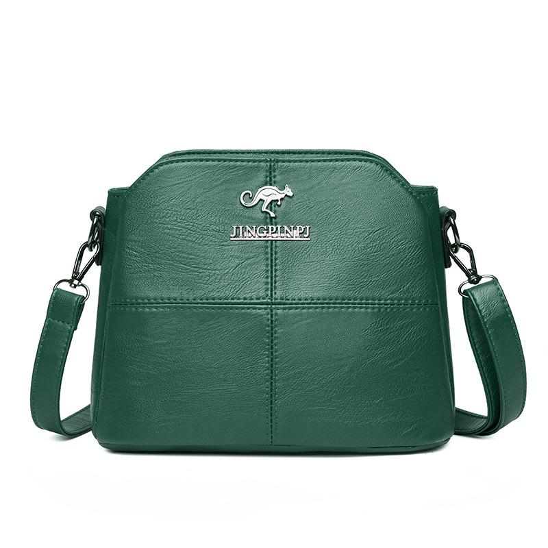 Women's New Shoulder Bag with Large Capacity, Fashionable Solid Color, Middle-aged Women's Mother Bag, Small Square Bag, Crossbody Bag