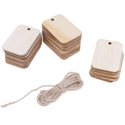 Labels Sheet Ornament Tags Wood Planks Wooden Hanging Labels Engravin DIY
