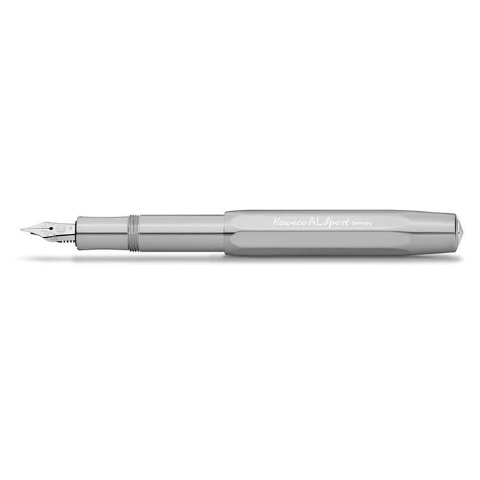 Kaweco AL Sport Fountain Pen, Medium Nib, Aluminum, Ruby Red