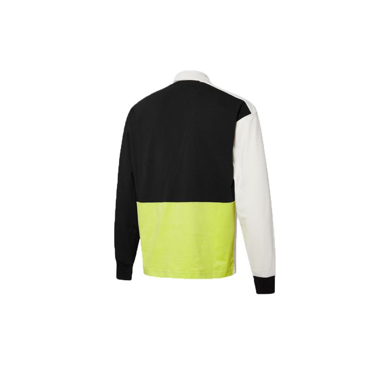 Puma Retro Colorblock Long Sleeve Polo Shirt Men Tops Off-White 534680-93