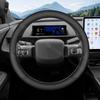 For Toyota bZ3X 2026 2026 Ultrathin Leather Steering Wheel Cover Breathable Car Interior Handle Covers Auto Accessories