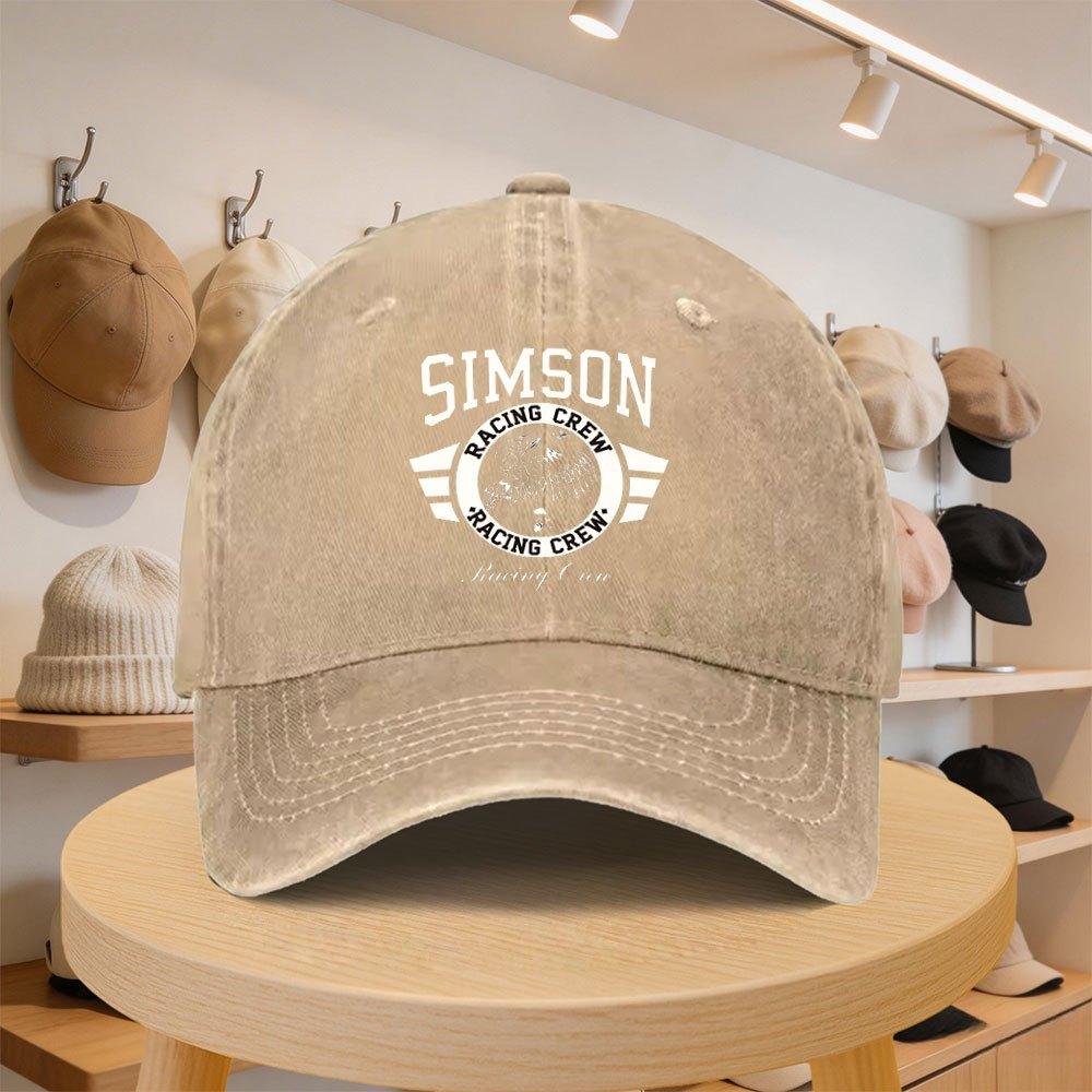 Unisexs Adjustable Baseball Cap with SIMSON Eagle Pattern by Racingcrew for Spring Autumn