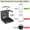 Spurtar 2Pcs Boat Cup Holder Suitable For Most Size Mugs Water Bottle Drink 2.36-3.94Inch/60-100MM Adjustable Folding Wall Car Desk Cup Holder For