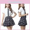 Playful And Sophisticated Womens Sexy Lingerie School Uniform Cosplay Dress Set