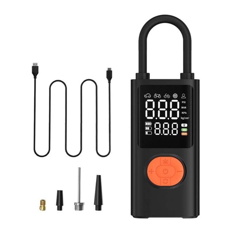 Tire Inflator Portable Air Compressor,4000mAh Cordless Car Tire Pumps, Rechargeable Battery Powered Air Compressor