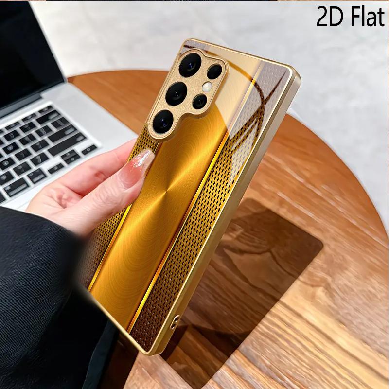 Metallic textur pattern for Galaxy S24Ultra S23 S22 S25 S21 S20UltraA55A15A16Phone case Pattern Shockproof Protective Back Cover