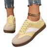 Foreign trade large size autumn and winter new casual flat shoes shallow mouth versatile European and American sports board shoes German training whi