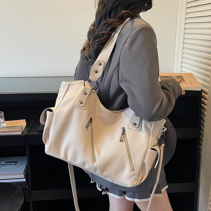 Simple Women's Handbag-PU Leather Material Fashionable Shoulder Bag with Large Capacity and Multiple Compartments Suitable for Daily and Holiday Gifts