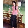 Elegant New Chinese Style Sleeveless Top & Skirt Set