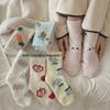 Cozy Winter Women's Fluffy Coral Fleece Socks - Thick Plush Cotton for Home & Sleep