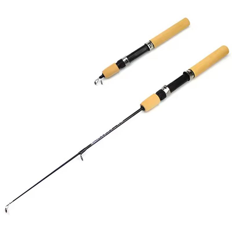 

0.6m 0.8m Fishing Tackle Carbon Mini Winter Ice Fishing Shrimp Rod 0.6m