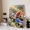 Disney 5D DIY Diamond Painting Zootopia Illustration Cartoon Full Diamond Mosaic Art Wall Decoration Set