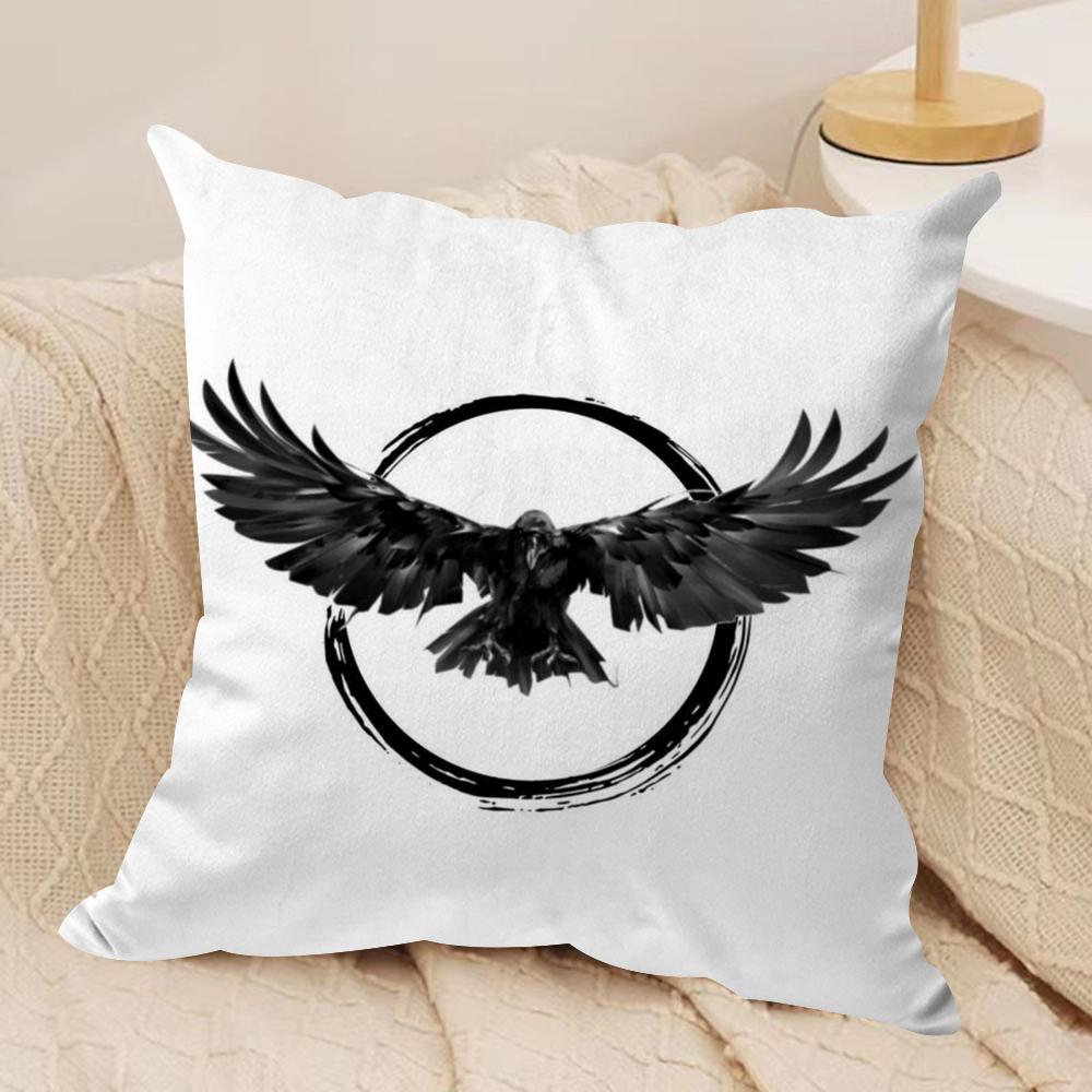 The CCrow Movie Cushion Cover Soft Plush Fabric DoubleSided Printed Sofa Cushion Cover for All Seasons Home Decor Gift