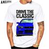 Drive The Classic Skyline R34 T-Shirt Men Short Sleeve JDM Legend GTRCar Design Sport T Shirt H