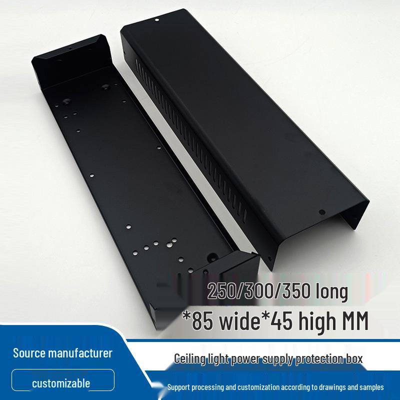 

LED Driver Protective Housing for Ceiling Light Transformer Black, 250x85x45mm
