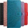 Cute Flower Phone Case For Huawei Y7A Y6P Y5P Y5 Y6 2018 Y7 Prime Y6S P Smart 2021 2020 2019 2018 Z Card Cash Slots Wallet Cover
