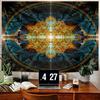 Bohemian Cosmic Mandala Tapestry Geometric Celestial Star Astrology Decor Spiritual Polyester Wall Hanging Art