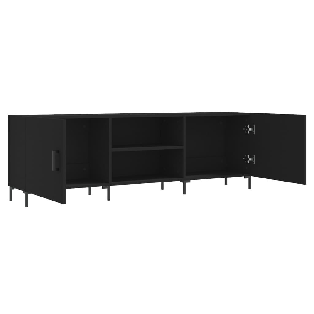 TV Cabinet Black 150 x 30 x 50 cm Particleboard