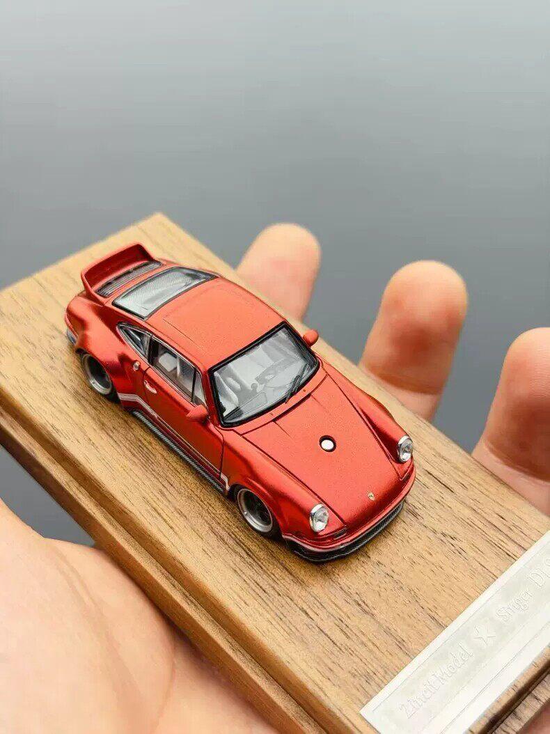 Zincit Model Diecast 1/64 Scale Porsche 964 Singer DLS Coupe Sports Car Model Alloy Porsche 911 Singer Car Model Display Piece
