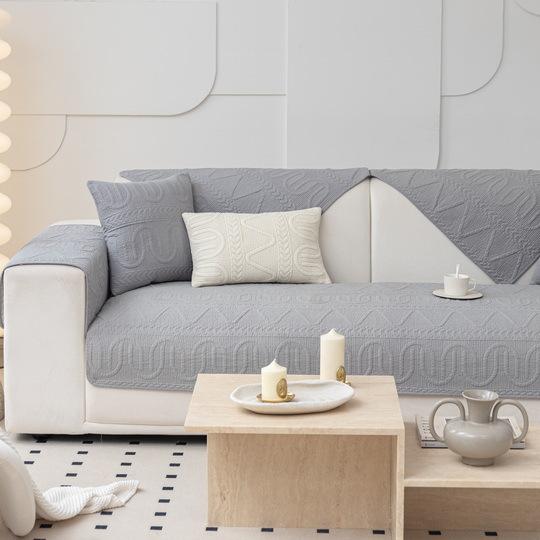 Sofa Cushion Four Seasons Nordic Simple Anti-slip Universal Cotton Cushion Modern Winter Sofa Cover Cloth Towel