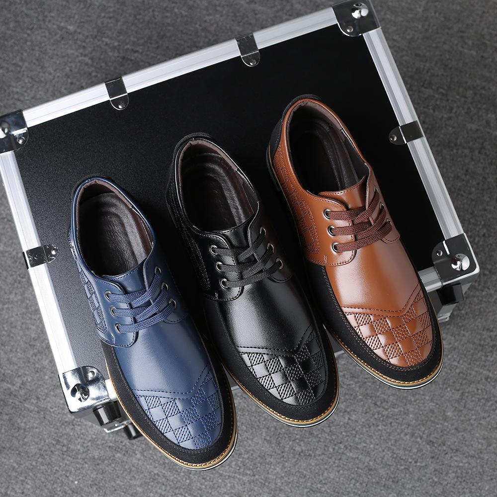 High Quality Big Size Casual Shoes Men Business Breathable Men Casual Shoes Hot Sale Fashion Brand Brown Casual Men Shoes