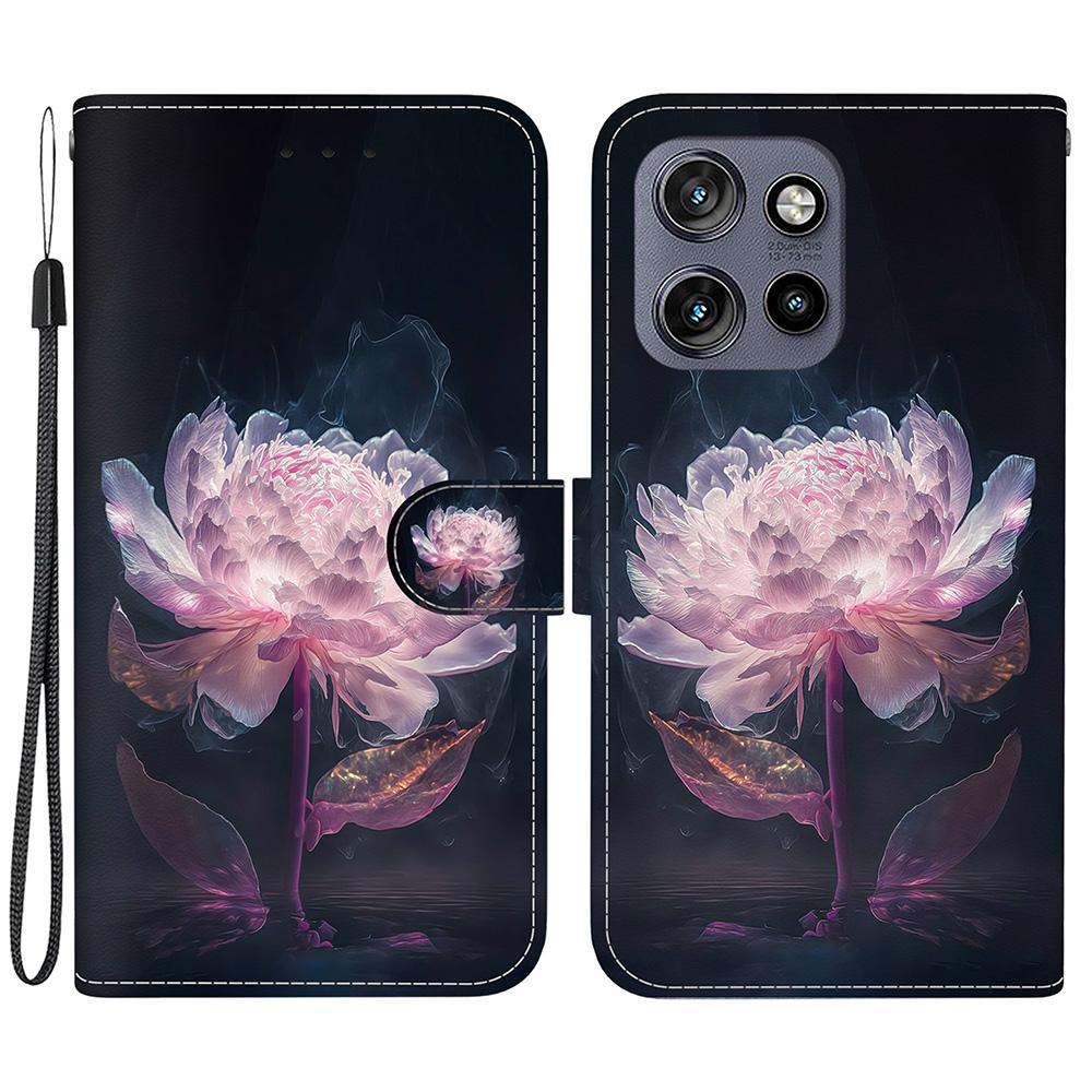 For Motorola Edge 50 Neo 5G/Moto S50 5G/Thinkphone 25 5G Wallet Phone Case Anti-Drop Leather Flip Cover Pattern Printing