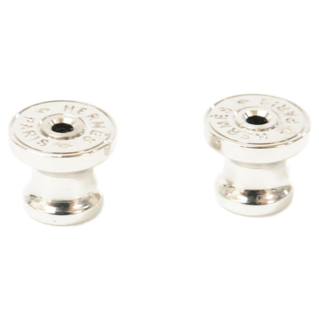 HERMES Excellent condition Chaine d'Ancre Mini Maillon earring Blue / SilverUsed