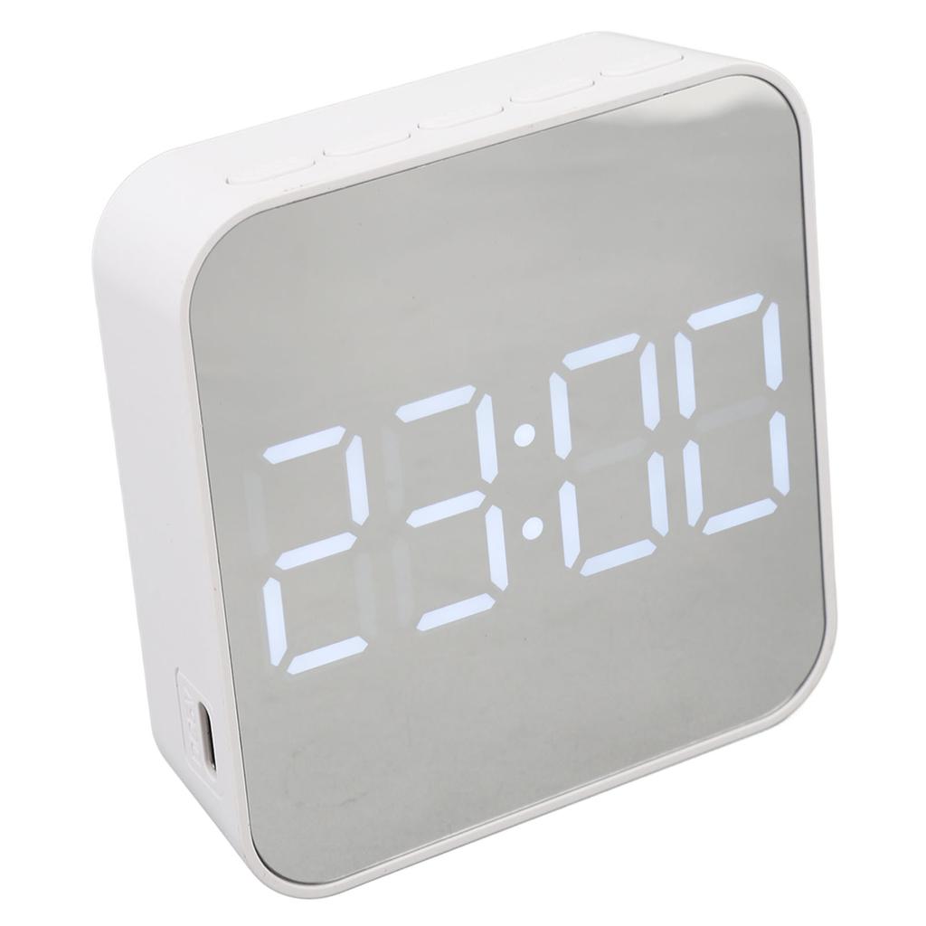 LED Digital Clock 2 Alarm Settings Multifunctional Small Electronic Alarm Clock with Temp Date Display for Bedroom