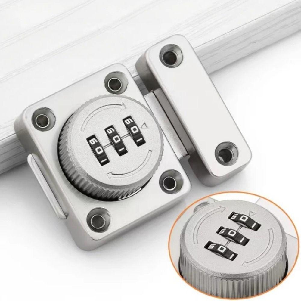 Security Protection Password Lock with 3 Digits Door Password Catch  Home Interior Doors