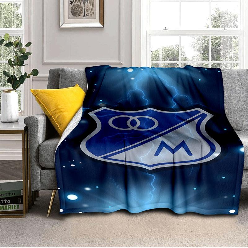 Blue Shield Emblem Millo-narios Blanket Lightweight Ideal Bedding Blanket Perfect for Travel, Living Rooms, Offices, Sofas, Fan Christmas gift