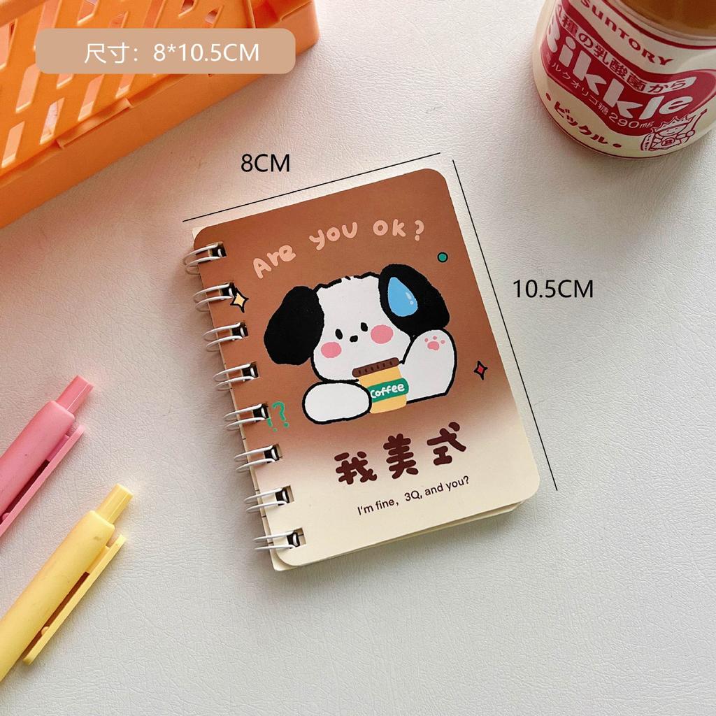 Japanisches und Koreanisches Cartoon Kreatives Süßes Mädchen Herz Notizbuch Schüler Notiz Unterschriftenbuch Schüler Komfort Aufkleber Ins Etikett