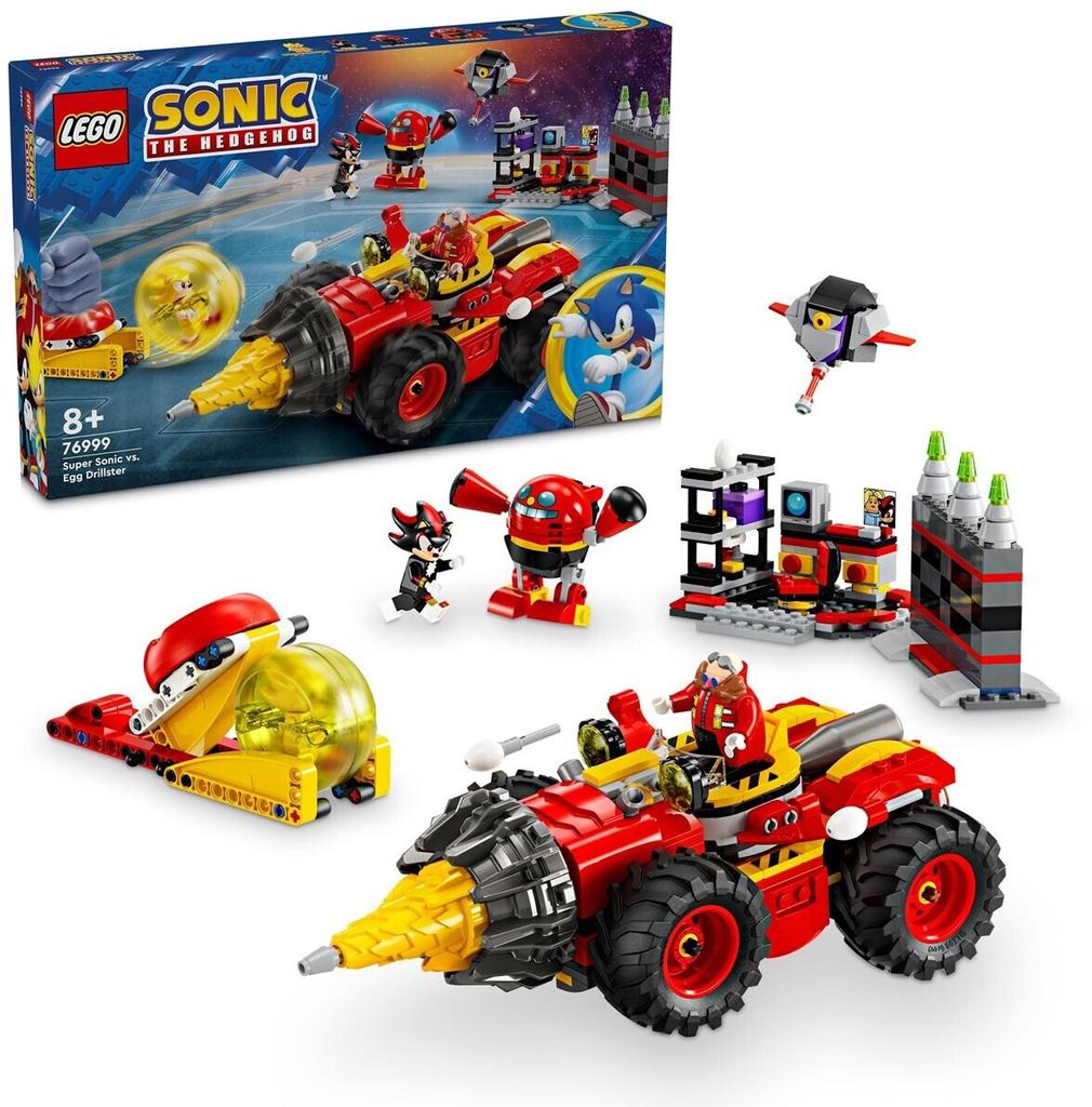 LEGO Sonic The Hedgehog Constructor – Super Sonic Vs. Egg Drillster (76999)