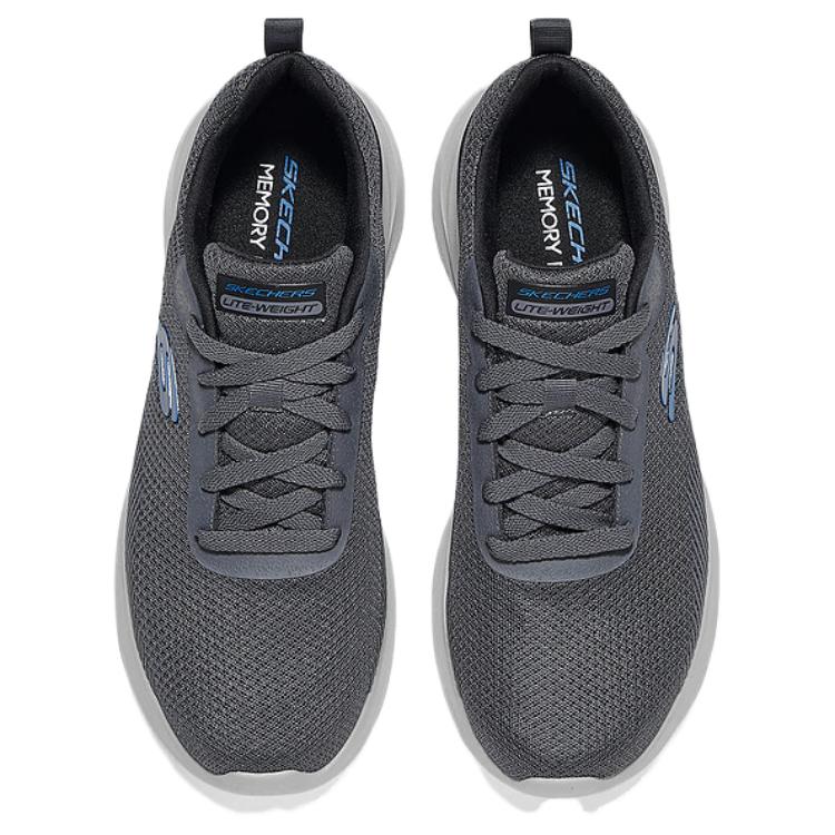 Skechers Sport Mens Simple Comfortable Durable Breathable Rebound Low-Top Casual Shoes Men sneaker Gray 8790233-CCBK
