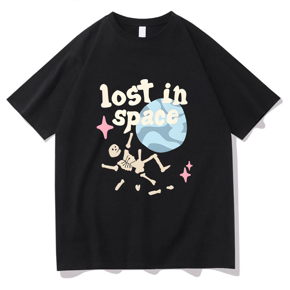 

Lost in Space Planet T-shirts Unisex Kawaii/Cute 100% Cotton Tshirts Summer Regular T Shirt Sense of Design High Street Tops S