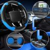30pc Car Steering Wheel Cover Gear Cover Handbrake Shoulder Guard Armrest Box Mat Line