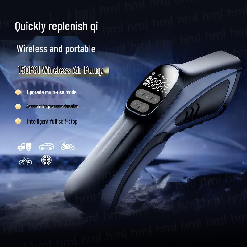 Portable Electric Tire Inflator with Power Bank